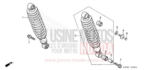 KISSEN, HINTEN (2) CB750F21 de 2001